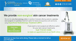 Desktop Screenshot of coloradodermatologyinstitute.com
